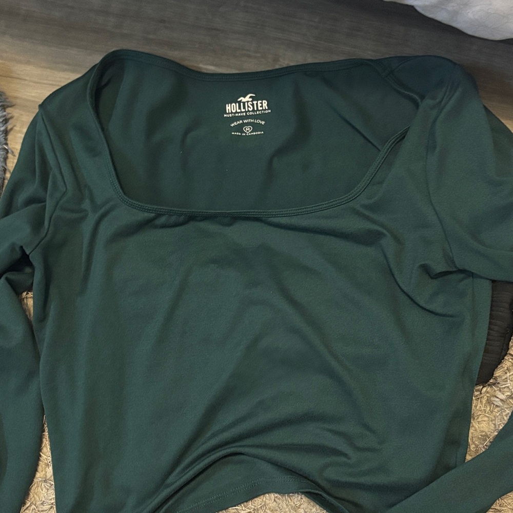 Hollister Women's Deep Green Blouse